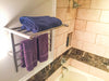 Amba Products RSH-P Radiant 8-Bar Shelf Hardwired Plug-in Combo Towel Warmer - 14 x 24.5 x 19.125 in. - Polished Finish