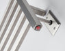 Amba Products RSWH-B Radiant 10-Bar Square Hardwired Plug-in Combo Towel Warmer - 4.75 x 24.5 x 31.5 in. - Brushed Finish