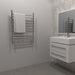 Amba Products RWH-SB Radiant Straight 10-Bar Hardwired Plug-in Combo Towel Warmer - 4.75 x 24.5 x 31.875 in. - Brushed Finish