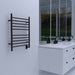Amba Products RWH-SMB Radiant Straight 10-Bar Hardwired Plug-in Combo Towel Warmer - 4.75 x 24.5 x 31.875 in. - Matte Black Finish