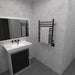 Amba Products RWH-SMB Radiant Straight 10-Bar Hardwired Plug-in Combo Towel Warmer - 4.75 x 24.5 x 31.875 in. - Matte Black Finish