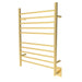 Amba Products RWH-SPG Radiant Straight 10-Bar Hardwired Plug-in Combo Towel Warmer - 4.75 x 24.5 x 31.875 in. - Polished Gold Finish