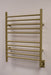 Amba Products RWH-SSB Radiant Straight 10-Bar Hardwired Plug-in Combo Towel Warmer - 4.75 x 24.5 x 31.875 in. - Satin Brass Finish