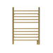 Amba Products RWH-SSB Radiant Straight 10-Bar Hardwired Plug-in Combo Towel Warmer - 4.75 x 24.5 x 31.875 in. - Satin Brass Finish