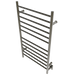 Amba Products RWHL-SBB Radiant Straight 12-Bar Large Hardwired Plug-in Combo Towel Warmer - 4.75 x 24.5 x 41.75 in. - Brushed Bronze Finish