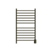 Amba Products RWHL-SBB Radiant Straight 12-Bar Large Hardwired Plug-in Combo Towel Warmer - 4.75 x 24.5 x 41.75 in. - Brushed Bronze Finish
