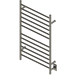 Amba Products RWHL-SBB Radiant Straight 12-Bar Large Hardwired Plug-in Combo Towel Warmer - 4.75 x 24.5 x 41.75 in. - Brushed Bronze Finish
