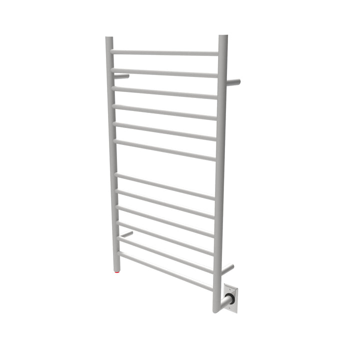 Amba Products RWHL-SB Radiant Straight 12-Bar Large Hardwired Plug-in Combo Towel Warmer - 4.75 x 24.5 x 41.75 in. - Brushed Finish