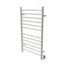 Amba Products RWHL-SB Radiant Straight 12-Bar Large Hardwired Plug-in Combo Towel Warmer - 4.75 x 24.5 x 41.75 in. - Brushed Finish