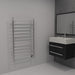 Amba Products RWHL-SB Radiant Straight 12-Bar Large Hardwired Plug-in Combo Towel Warmer - 4.75 x 24.5 x 41.75 in. - Brushed Finish