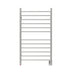 Amba Products RWHL-SB Radiant Straight 12-Bar Large Hardwired Plug-in Combo Towel Warmer - 4.75 x 24.5 x 41.75 in. - Brushed Finish
