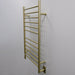 Amba Products RWHL-SSB Radiant Straight 12-Bar Large Hardwired Plug-in Combo Towel Warmer - 4.75 x 24.5 x 41.75 in. - Satin Brass Finish