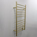 Amba Products RWHL-SSB Radiant Straight 12-Bar Large Hardwired Plug-in Combo Towel Warmer - 4.75 x 24.5 x 41.75 in. - Satin Brass Finish