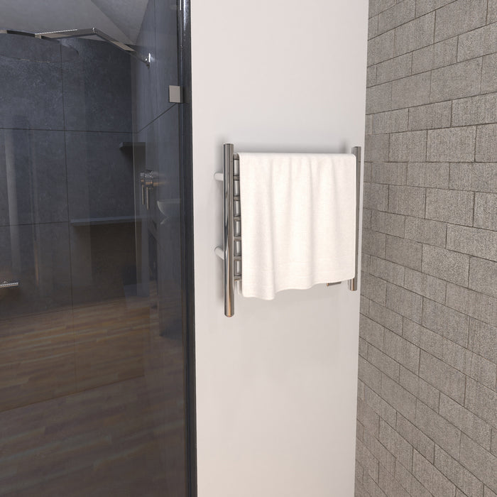Amba Products RWHS-SP Radiant 7-Bar Small Hardwired Plug-in Combo Towel Warmer - 4.75 x 20.5 x 20.125 in. - Polished Finish