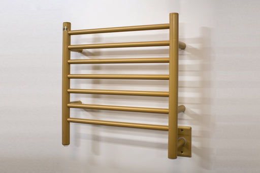 Amba Products RWHS-SSB Radiant 7-Bar Small Hardwired Plug-in Combo Towel Warmer - 4.75 x 20.5 x 20.125 in. - Satin Brass Finish