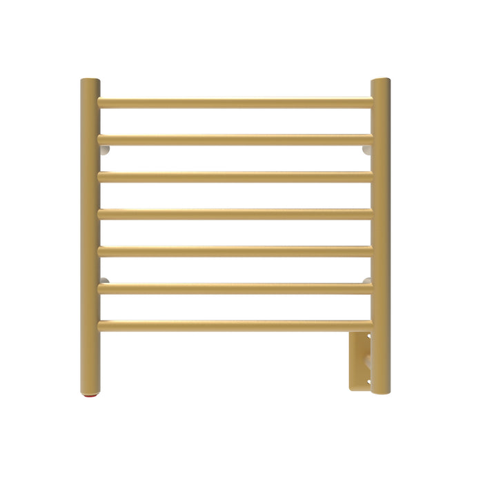 Amba Products RWHS-SSB Radiant 7-Bar Small Hardwired Plug-in Combo Towel Warmer - 4.75 x 20.5 x 20.125 in. - Satin Brass Finish