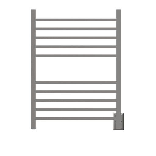Amba Products RSWH-B Radiant 10-Bar Square Hardwired Plug-in Combo Towel Warmer - 4.75 x 24.5 x 31.5 in. - Brushed Finish