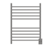 Amba Products RSWH-B Radiant 10-Bar Square Hardwired Plug-in Combo Towel Warmer - 4.75 x 24.5 x 31.5 in. - Brushed Finish