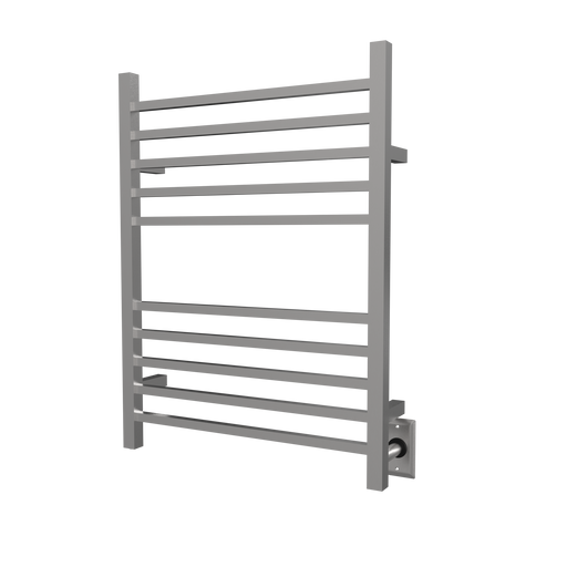 Amba Products RSWH-B Radiant 10-Bar Square Hardwired Plug-in Combo Towel Warmer - 4.75 x 24.5 x 31.5 in. - Brushed Finish