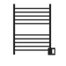 Amba Products RSWH-MB Radiant 10-Bar Square Hardwired Plug-in Combo Towel Warmer - 4.75 x 24.5 x 31.5 in. - Matte Black Finish