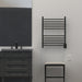 Amba Products RSWH-MB Radiant 10-Bar Square Hardwired Plug-in Combo Towel Warmer - 4.75 x 24.5 x 31.5 in. - Matte Black Finish
