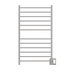 Amba Products RSWHL-B Radiant 12-Bar Large Square Hardwired Plug-in Combo Towel Warmer - 4.75 x 24.5 x 41.75 in. - Brushed Finish