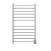 Amba Products RSWHL-B Radiant 12-Bar Large Square Hardwired Plug-in Combo Towel Warmer - 4.75 x 24.5 x 41.75 in. - Brushed Finish
