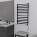 Amba Products RSWHL-MB Radiant 12-Bar Large Square Hardwired Plug-in Combo Towel Warmer - 4.75 x 24.5 x 41.75 in. - Matte Black Finish