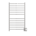 Amba Products RSWHL-P Radiant 12-Bar Large Square Hardwired Plug-in Combo Towel Warmer - 4.75 x 24.5 x 41.75 in. - Polished Finish