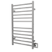 Amba Products RSWHL-P Radiant 12-Bar Large Square Hardwired Plug-in Combo Towel Warmer - 4.75 x 24.5 x 41.75 in. - Polished Finish