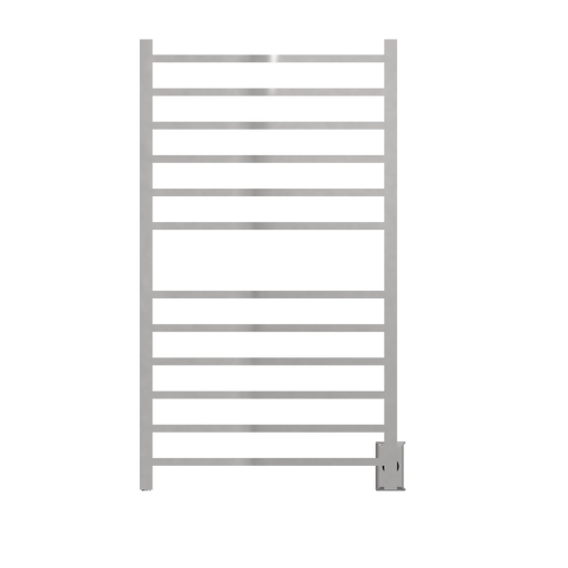 Amba Products RSWHL-P Radiant 12-Bar Large Square Hardwired Plug-in Combo Towel Warmer - 4.75 x 24.5 x 41.75 in. - Polished Finish