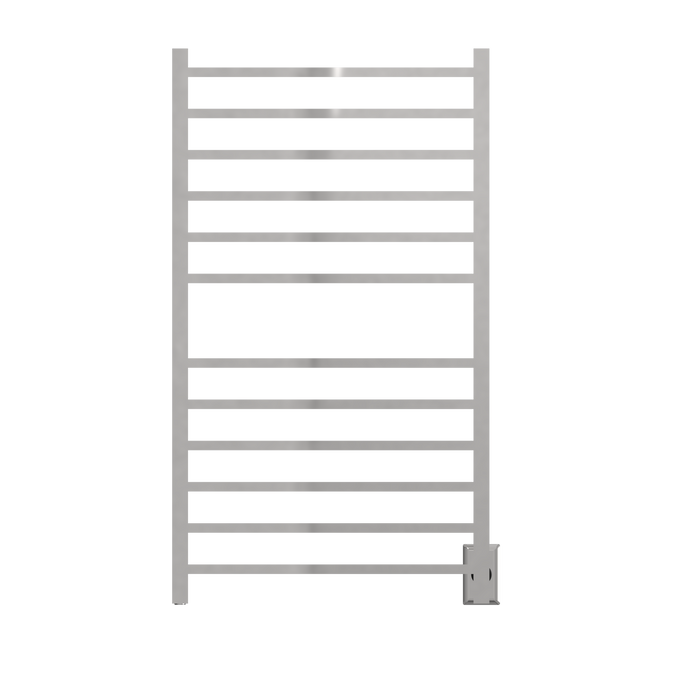 Amba Products RSWHL-P Radiant 12-Bar Large Square Hardwired Plug-in Combo Towel Warmer - 4.75 x 24.5 x 41.75 in. - Polished Finish