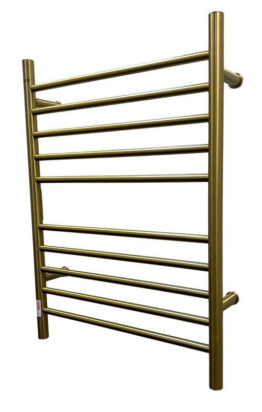 Amba Products RWH-SBB Radiant Straight 10-Bar Hardwired Plug-in Combo Towel Warmer - 4.75 x 24.5 x 31.875 in. - Brushed Bronze Finish