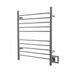 Amba Products RWH-SB Radiant Straight 10-Bar Hardwired Plug-in Combo Towel Warmer - 4.75 x 24.5 x 31.875 in. - Brushed Finish