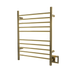 Amba Products RWH-SPG Radiant Straight 10-Bar Hardwired Plug-in Combo Towel Warmer - 4.75 x 24.5 x 31.875 in. - Polished Gold Finish