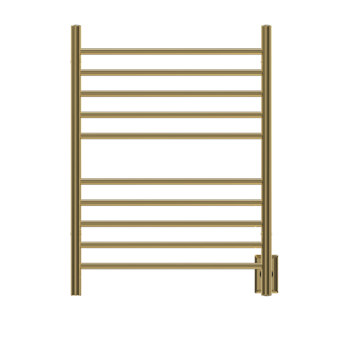 Amba Products RWH-SPG Radiant Straight 10-Bar Hardwired Plug-in Combo Towel Warmer - 4.75 x 24.5 x 31.875 in. - Polished Gold Finish
