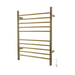 Amba Products RWH-SPG Radiant Straight 10-Bar Hardwired Plug-in Combo Towel Warmer - 4.75 x 24.5 x 31.875 in. - Polished Gold Finish