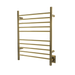 Amba Products RWH-SPG Radiant Straight 10-Bar Hardwired Plug-in Combo Towel Warmer - 4.75 x 24.5 x 31.875 in. - Polished Gold Finish