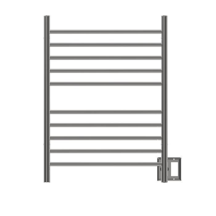 Amba Products RWH-SP Radiant Straight 10-Bar Hardwired Plug-in Combo Towel Warmer - 4.75 x 24.5 x 31.875 in. - Polished Finish