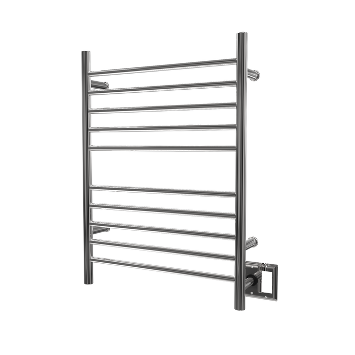 Amba Products RWH-SP Radiant Straight 10-Bar Hardwired Plug-in Combo Towel Warmer - 4.75 x 24.5 x 31.875 in. - Polished Finish