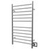 Amba Products RWHL-SB Radiant Straight 12-Bar Large Hardwired Plug-in Combo Towel Warmer - 4.75 x 24.5 x 41.75 in. - Brushed Finish