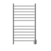 Amba Products RWHL-SB Radiant Straight 12-Bar Large Hardwired Plug-in Combo Towel Warmer - 4.75 x 24.5 x 41.75 in. - Brushed Finish