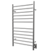 Amba Products RWHL-SB Radiant Straight 12-Bar Large Hardwired Plug-in Combo Towel Warmer - 4.75 x 24.5 x 41.75 in. - Brushed Finish