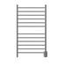 Amba Products RWHL-SP Radiant Straight 12-Bar Large Hardwired Plug-in Combo Towel Warmer - 4.75 x 24.5 x 41.75 in. - Polished Finish