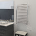 Amba Products RWHL-SP Radiant Straight 12-Bar Large Hardwired Plug-in Combo Towel Warmer - 4.75 x 24.5 x 41.75 in. - Polished Finish