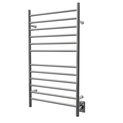 Amba Products RWHL-SP Radiant Straight 12-Bar Large Hardwired Plug-in Combo Towel Warmer - 4.75 x 24.5 x 41.75 in. - Polished Finish