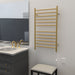Amba Products RWHL-SSB Radiant Straight 12-Bar Large Hardwired Plug-in Combo Towel Warmer - 4.75 x 24.5 x 41.75 in. - Satin Brass Finish