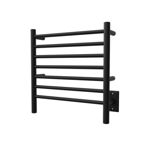 Amba Products RWHS-SMB Radiant 7-Bar Small Hardwired Plug-in Combo Towel Warmer - 4.75 x 20.5 x 20.125 in. - Matte Black Finish