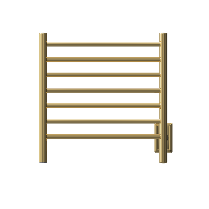 Amba Products RWHS-SPG Radiant 7-Bar Small Hardwired Plug-in Combo Towel Warmer - 4.75 x 20.5 x 20.125 in. - Polished Gold Finish