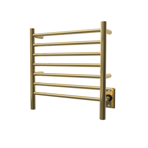 Amba Products RWHS-SPG Radiant 7-Bar Small Hardwired Plug-in Combo Towel Warmer - 4.75 x 20.5 x 20.125 in. - Polished Gold Finish